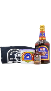 Pusser's - T-Shirt- Branded Mug- Gunpower Miniature & Blue Label Rum