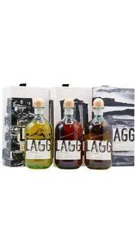 Lagg - Inaugural Release Batch 1- 2 & 3 Single Malt Scotch Whisky 70cl x 3 50% ABV Bundle