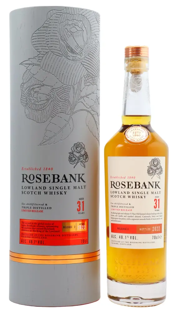 Rosebank (silent) - Release #2 Single Malt Scotch 1990 31 year old Whisky 70CL