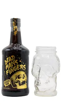 Dead Man's Fingers - Spiced Rum 70cl 37.5% ABV (Includes Skull Glass)