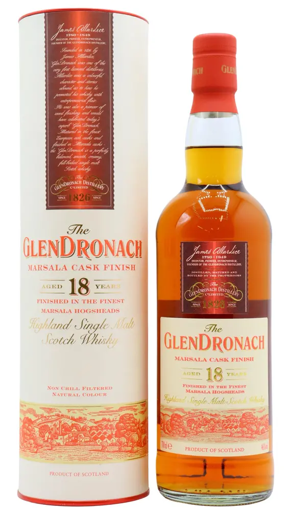 Glendronach - Marsala Cask Finish Highland Single Malt Scotch 18 year old Whisky
