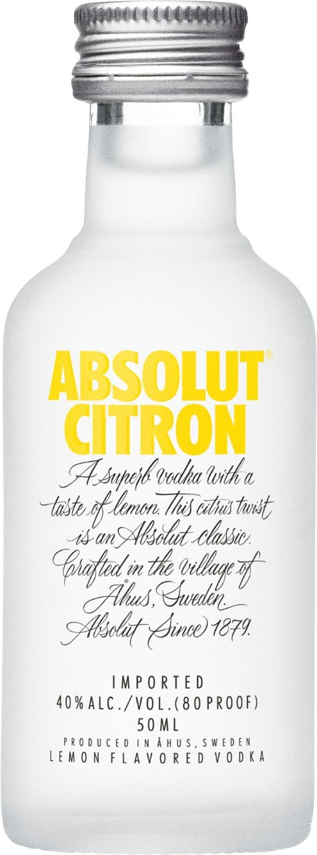 Absolut Vodka Citron Sweden 50ml