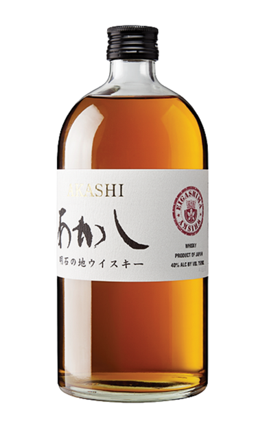 Akashi Whiskey Grain Malt Eigashima Shuzo White Label Japan 750ml