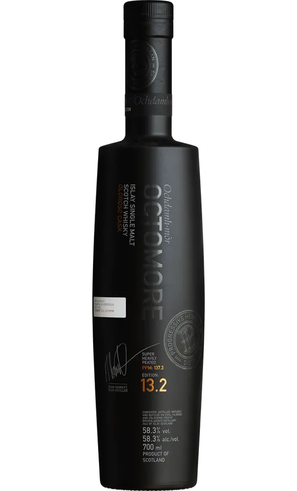 Bruichladdich Octomore Scotch Single Malt Islay Super Heavily Peated The Impossible Equation Edition 13.2 750ml