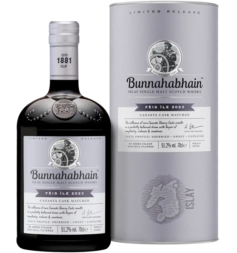 Bunnahabhain Scotch Single Malt Canasta Cask Matured Feis Ile 2023 700ml