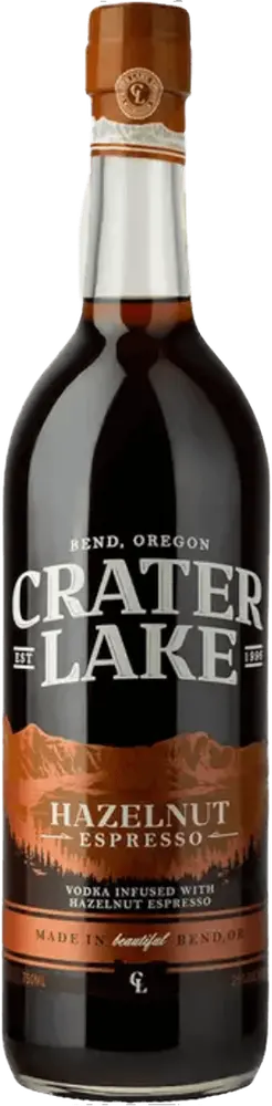 Crater Lake Vodka Hazelnut Espresso Oregon 750ml