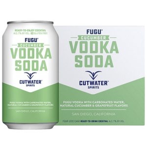 Cutwater Fugu Vodka Lime Soda Cocktail 10pf 4x12oz Cans