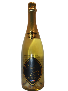 Cuvee D' Or Sparkling White Wine Brut 24 Carats France 750ml