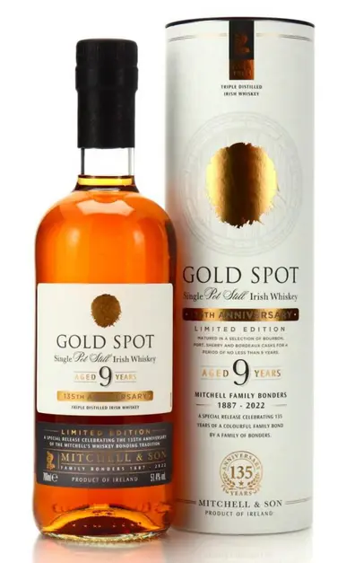 Gold Spot Whiskey Single Pot Still Limited 135th Anniversary Edition Irish 9yr 700ml