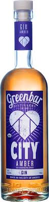 Greenbar City Amber Gin California 750ml