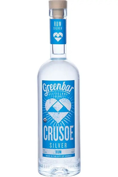 Greenbar Rum Silver Crusoe Los Angeles 750ml