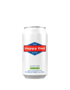 Happy Dad Seltzer Lemon Lime 12oz