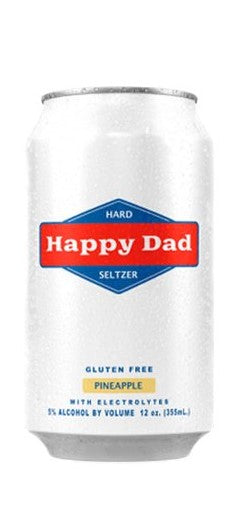 Happy Dad Seltzer Pineapple 12oz