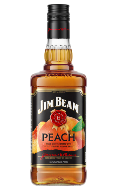 Jim Beam Whiskey Peach Kentucky 1li
