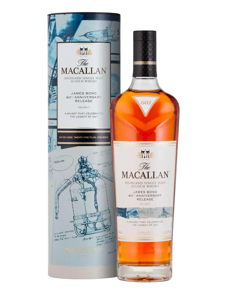 Macallan James Bond Scotch Single Malt 60th Anniversary Decade 1 Edition 700ml