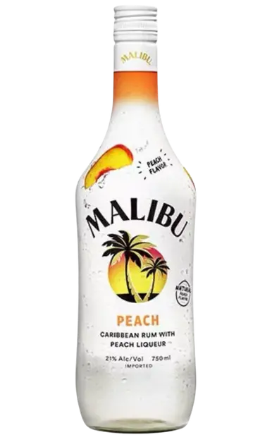 Malibu Rum Peach Caribbean 1li