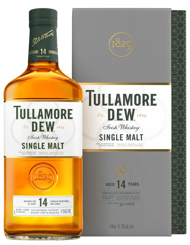 Tullamore Dew Whiskey Single Malt Irish 82.6pf 14yr 750ml