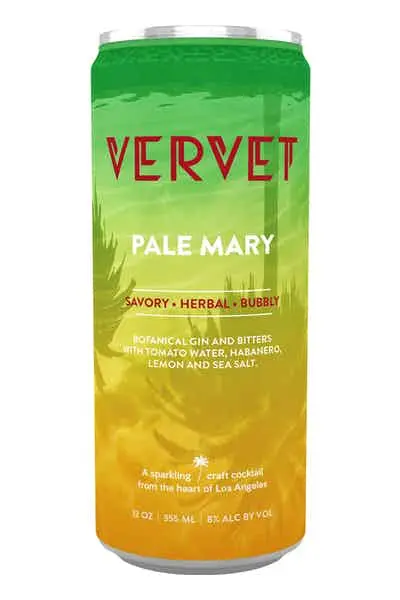 Vervet Pale Mary Cocktail Savory Herbal Bubbly 12oz Can