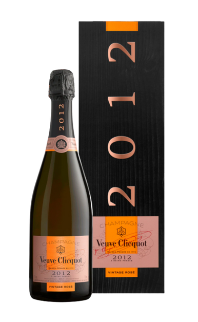 Veuve Clicquot Champagne Brut Rose France Vtg 2012