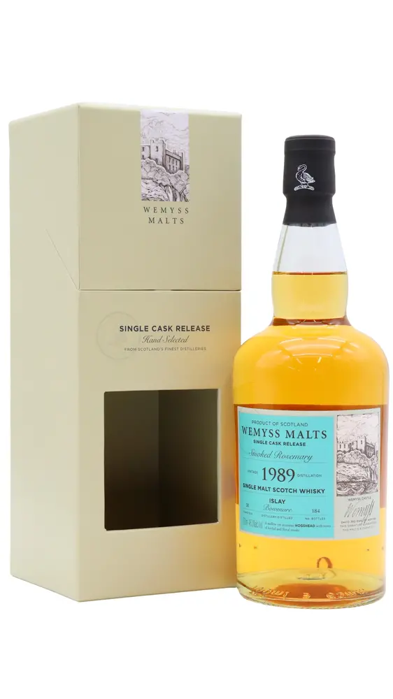 Bowmore - 30 year old Wemyss Malts - Smoked Rosemary Single Cask 1989 Whisky 70cl 46% ABV