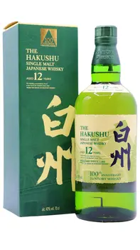 Hakushu - Suntory 100th Anniversary Edition Single Malt Japanese 12 year old Whisky 70CL