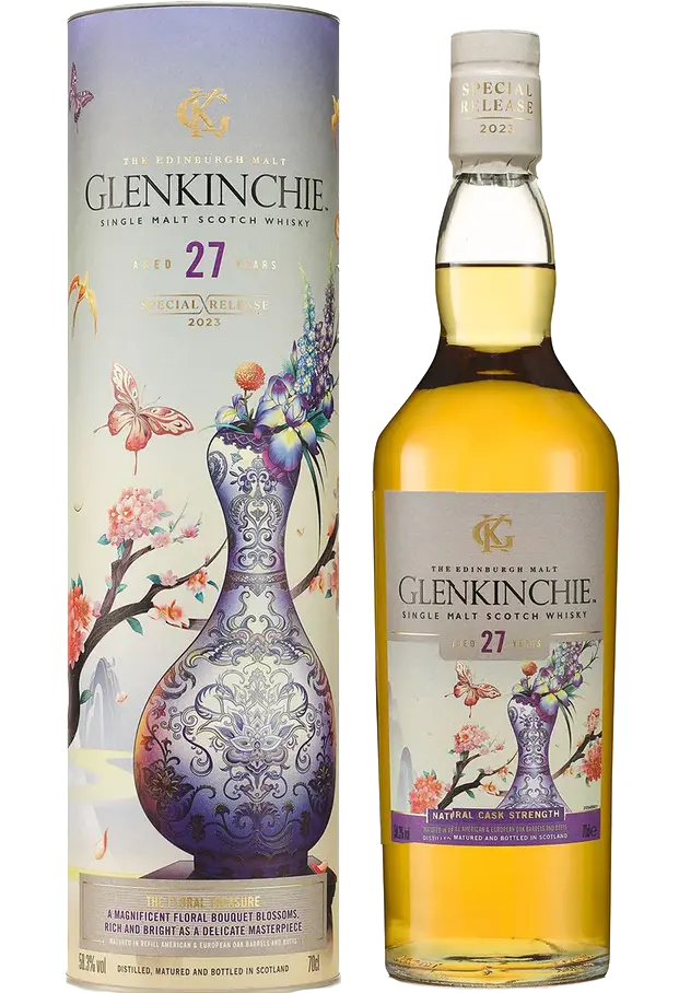 Glenkinchie The Floral Treasure Scotch Single Malt 2023 Edition 27yr 750ml