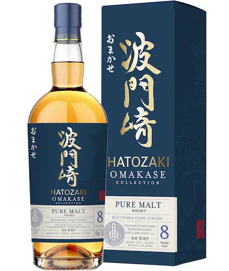 Hatozaki Whisky Pure Malt Mizunara Cask Finish Omakase Collection Japan 8yr 750ml