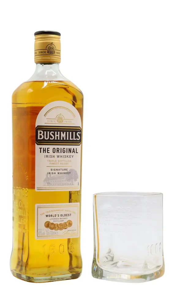 Bushmills - Original Irish Whiskey (Includes Branded Glass) 70CL