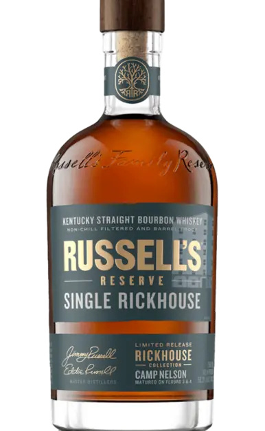 Russells Reserve Bourbon Single Rickhouse Camp Nelson F Barrel Proof Kentucky 750ml
