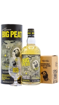 Big Peat - Branded Glass & Halloween Limited Edition Whisky 70CL