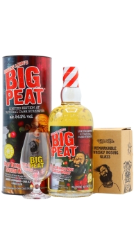 Big Peat - Branded Glass & Christmas Limited Edition Whisky 70CL