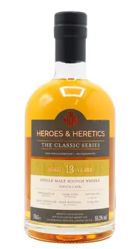 Heroes & Heretics - 13 year old Single Cask #14 Speyside Single Malt Whisky 70cl 55.3% ABV