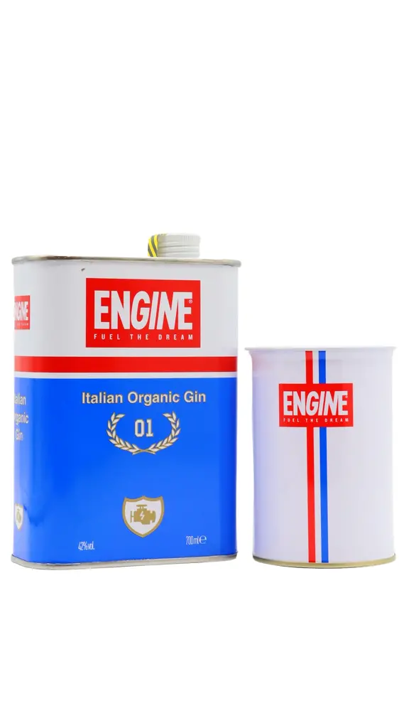 Engine - Pure Organic Gin (70cl) (Includes Metal Cup)