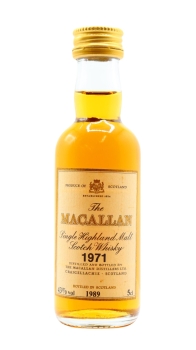 Macallan - Single Highland Malt Miniature 1971 18 year old Whisky 5CL