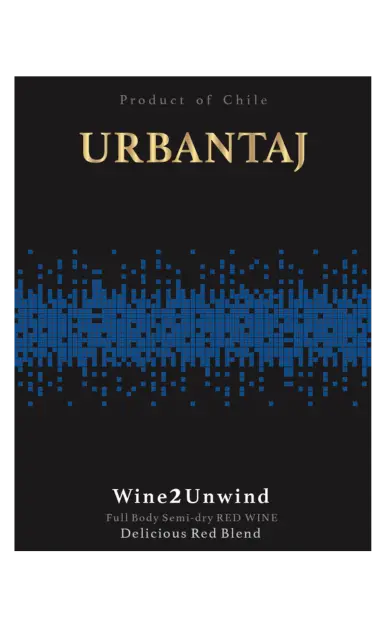 Urban Taj Wine2unwind Red Wine Semi Dry Chile 1.5li