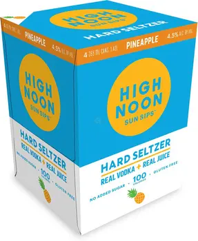 High Noon Pineapple Vodka & Soda RTD Cocktail Cans 12Oz
