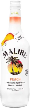 Malibu Caribbean Rum with Peach Liqueur 750ml