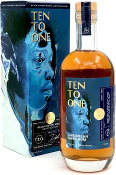 Ten To One Caribbean Dark Rum Black History Month Limited Artist Edition 750ml
