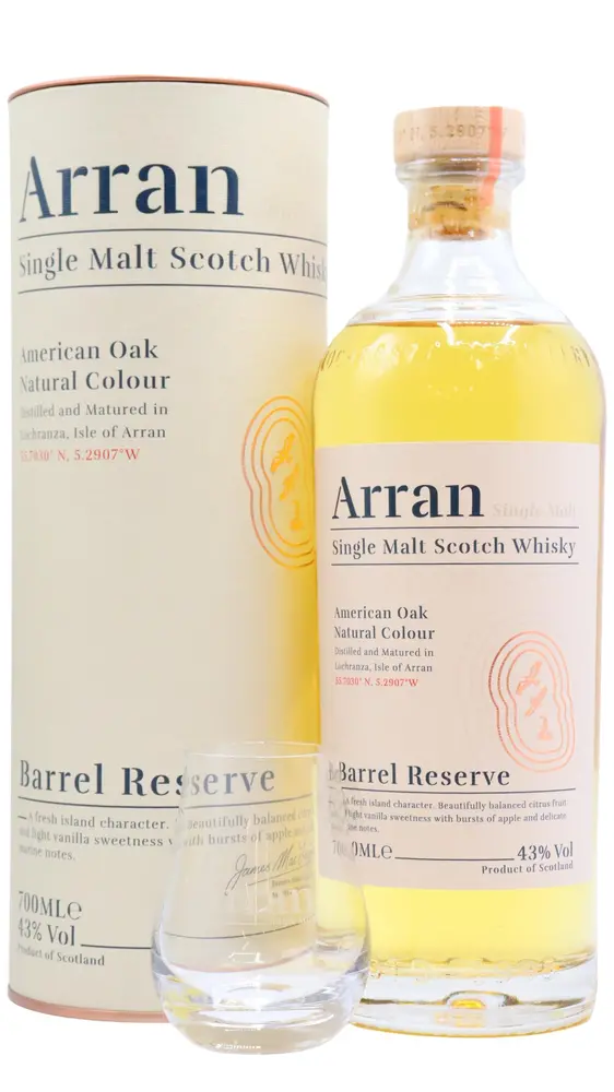 Arran - Barrel Reserve Single Malt Scotch Whisky (Includes Branded Glass)