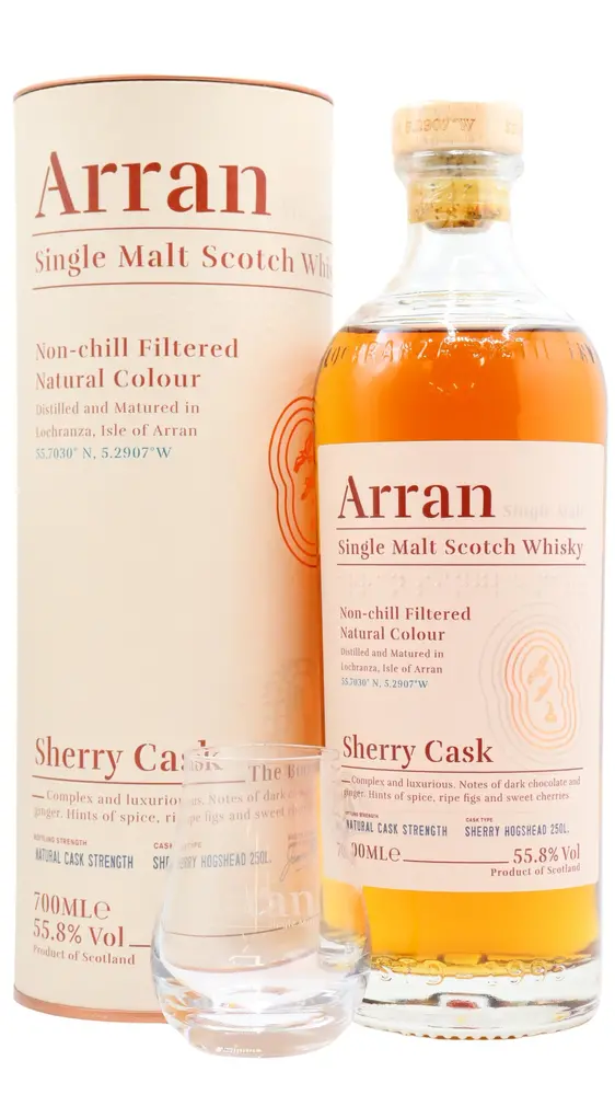 Arran - Sherry Cask Single Malt Scotch Whisky (Includes Branded Glass)