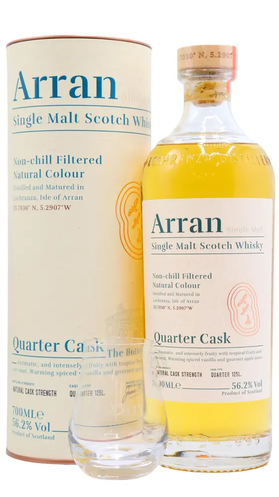 Arran - Quarter Cask Single Malt Scotch Whisky (Includes Branded Glass) 70CL
