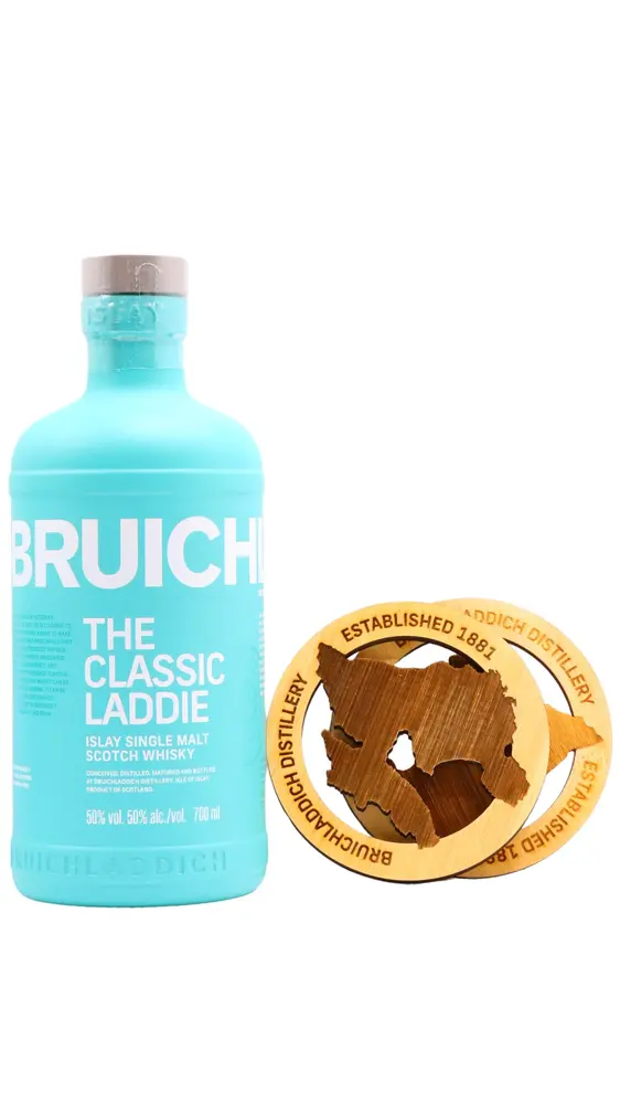 Bruichladdich - The Classic Laddie Islay Single Malt Scotch Whisky (Includes Coasters)