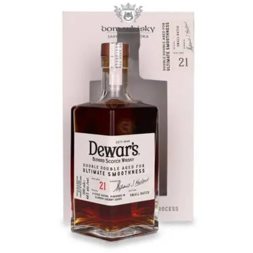 Dewars 21 Year Small Batch Mizunara Oak Cask Finished Double Double Aged Scotch 750ml