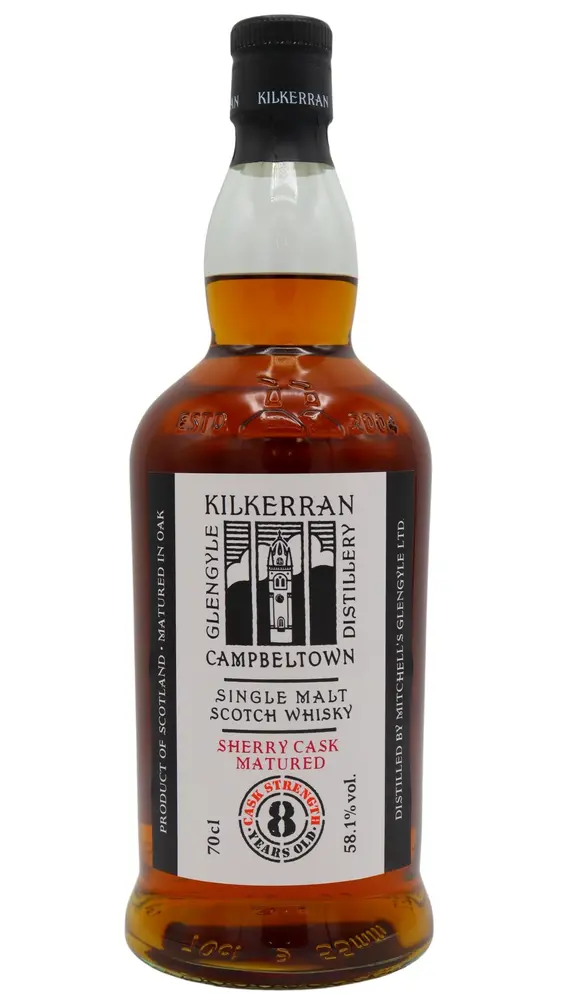 Kilkerran - Cask Strength 2022 Release Sherry Cask Matured Single Malt Scotch 8 year old Whisky 70CL