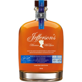 Jefferson's Marian Mclain Batch Blended Straight Bourbon 750ml