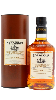 Edradour - Small Batch Burgundy Cask Matured Single Malt Scotch 2011 12 year old Whisky 70CL