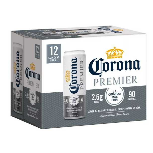 Corona Premier Beer 18x12oz Slim Cans