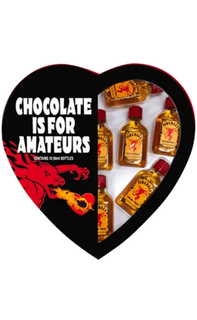 Fireball Whiskey Cinnamon Canada Valentines Day Pk 10x50ml