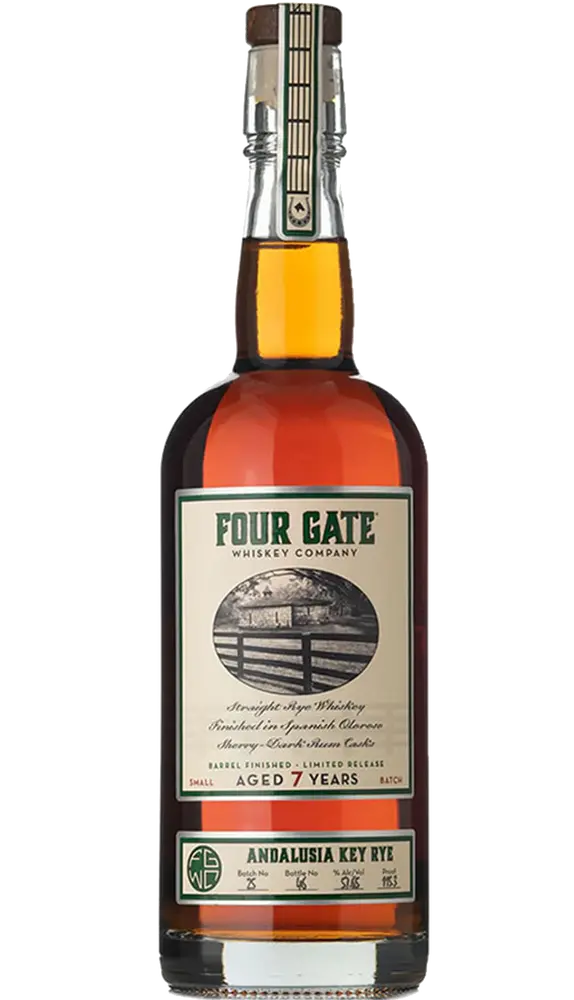 Four Gate Whiskey Rye Small Batch Barrel Finished In French Oak Limited Release Kentucky 750ml