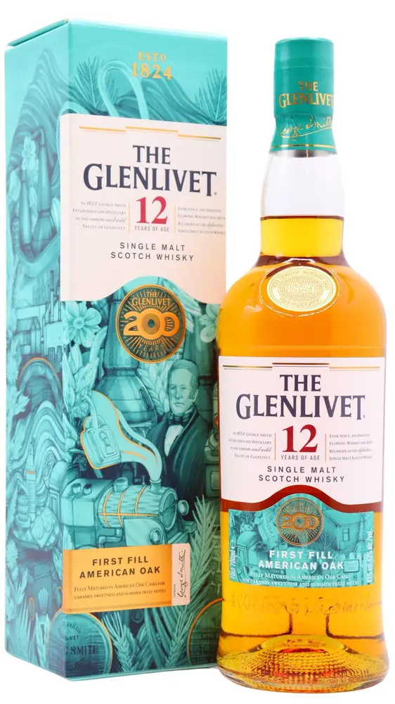 Glenlivet - 200th Anniversary Speyside Single Malt Scotch 12 year old Whisky